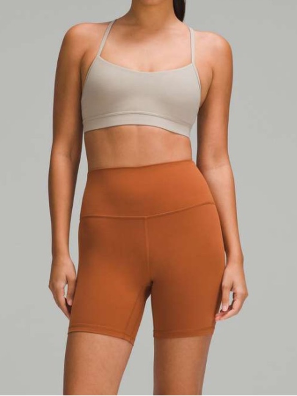 Lululemon Flow Y Light Support Sports Bra in Riverstone